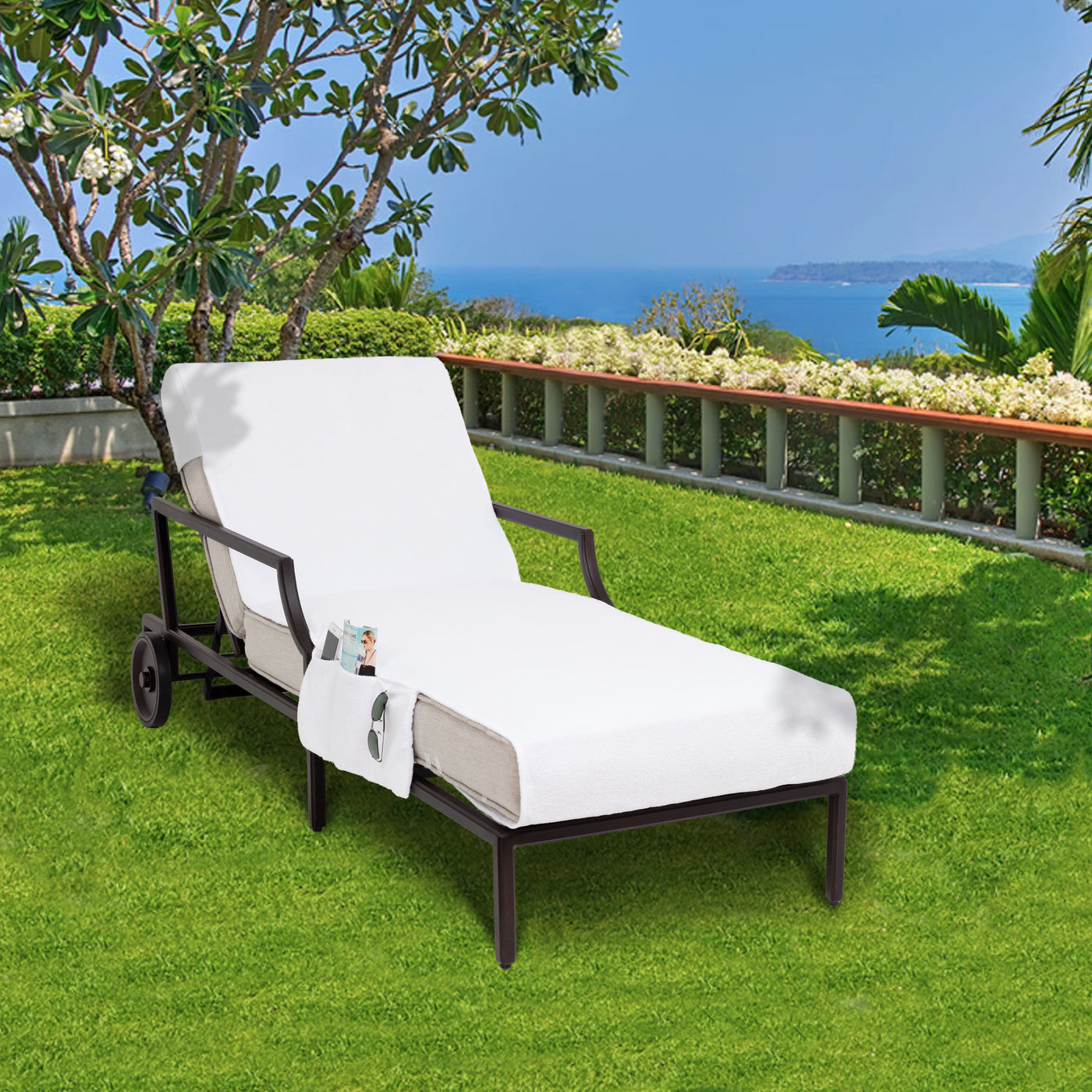 Turkish Cotton Lounge Chair Covers