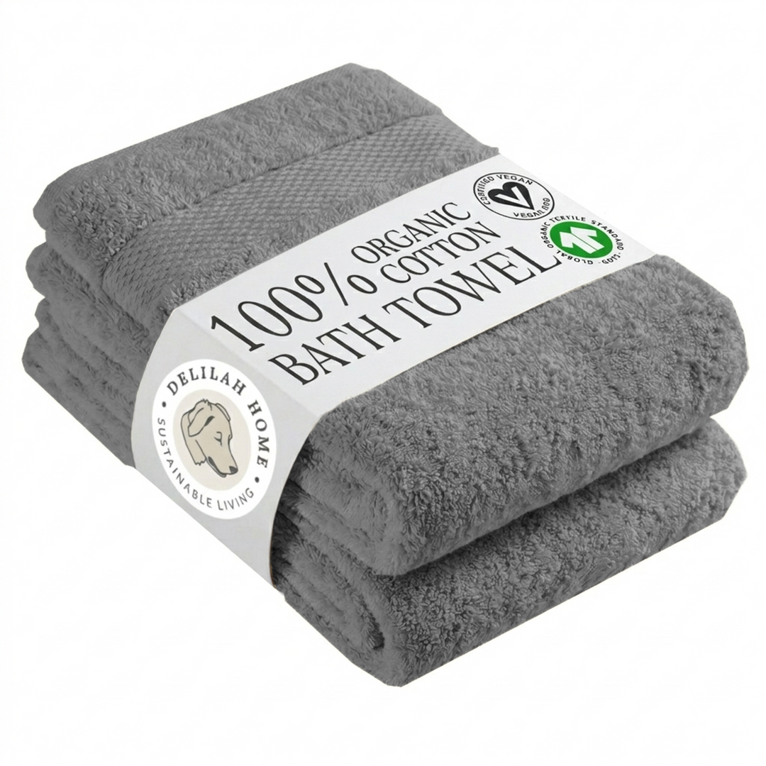 100% Organic Cotton Bath Towels Collection