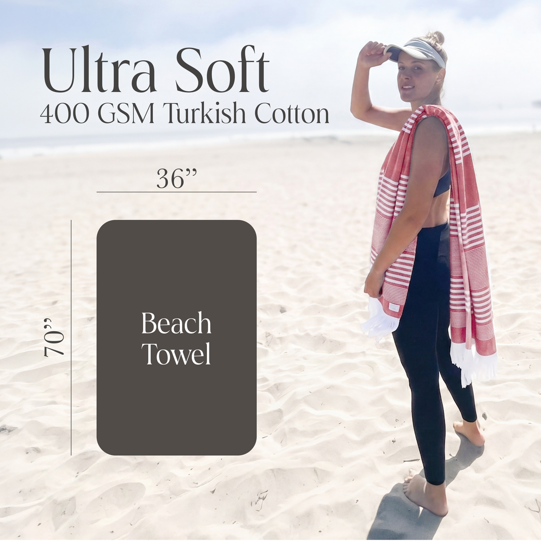 100% Organic Cotton Sunset Beach Towels