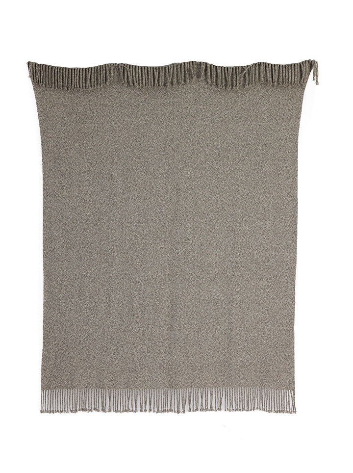 Kulsi Collection - Pima Cotton &amp; Undyed Baby Alpaca - Graphite Throw