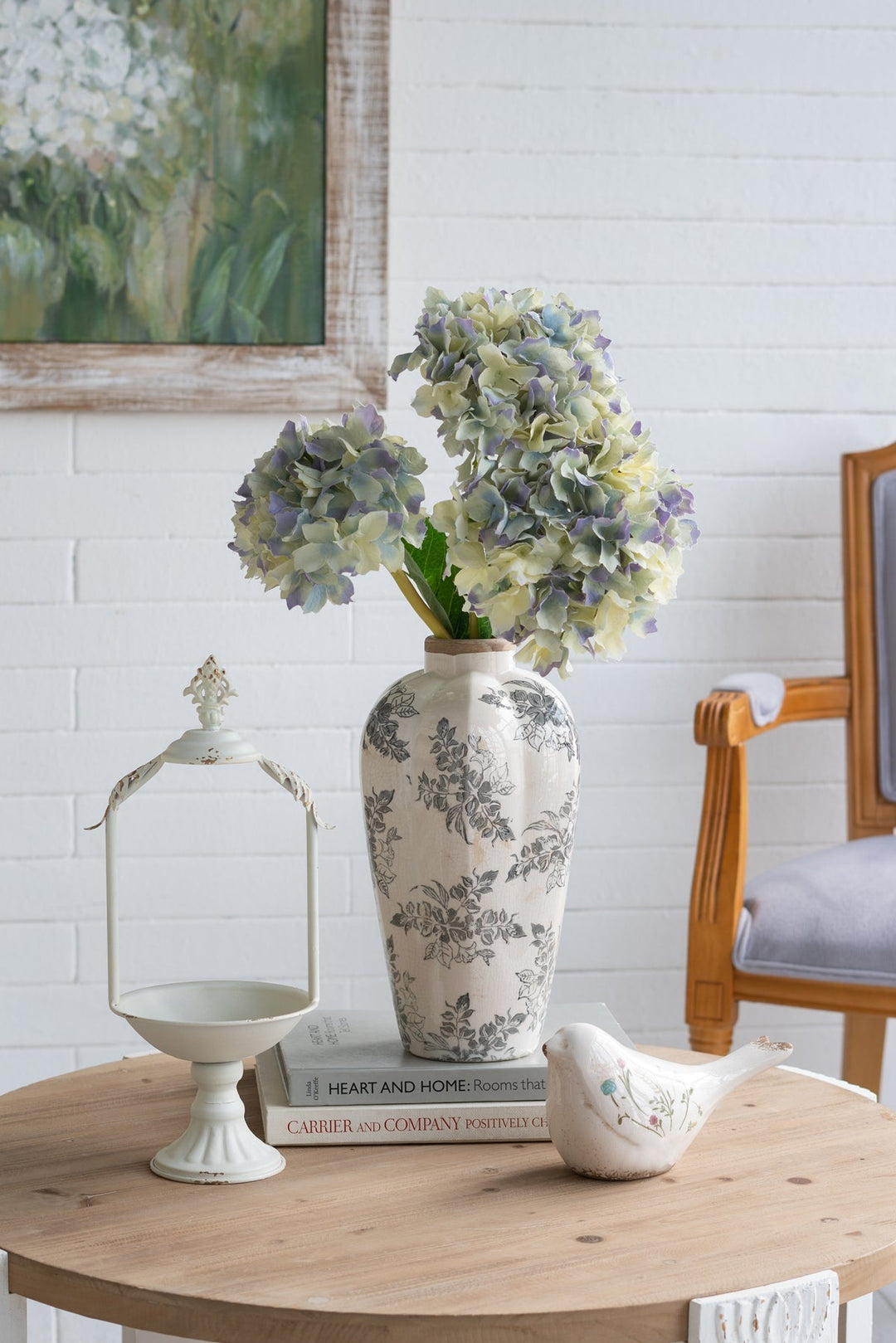 Vintage Inspired Ceramic Accent Vase