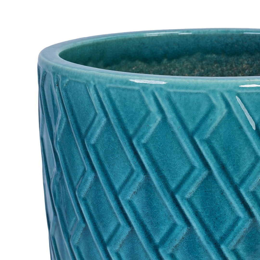 Ceramic Flowerpot, Planter For Patio, Garden, Windowsill