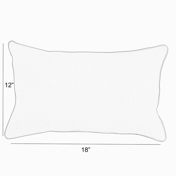 Sunbrella Carousel Lumbar Corded Pillow (Set of 2) - Comes in 5 Sizes- Made in the U.S.A