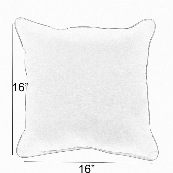 Sunbrella Square Corded Pillow (Set of 2) - Comes in 5 Sizes - 10 Great Colors