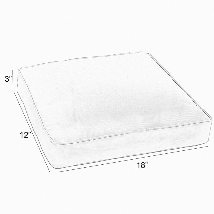 Sunbrella Mist Chair Cushion - Comes in 3 Sizes/2 Colors - Made in the U.S.A.
