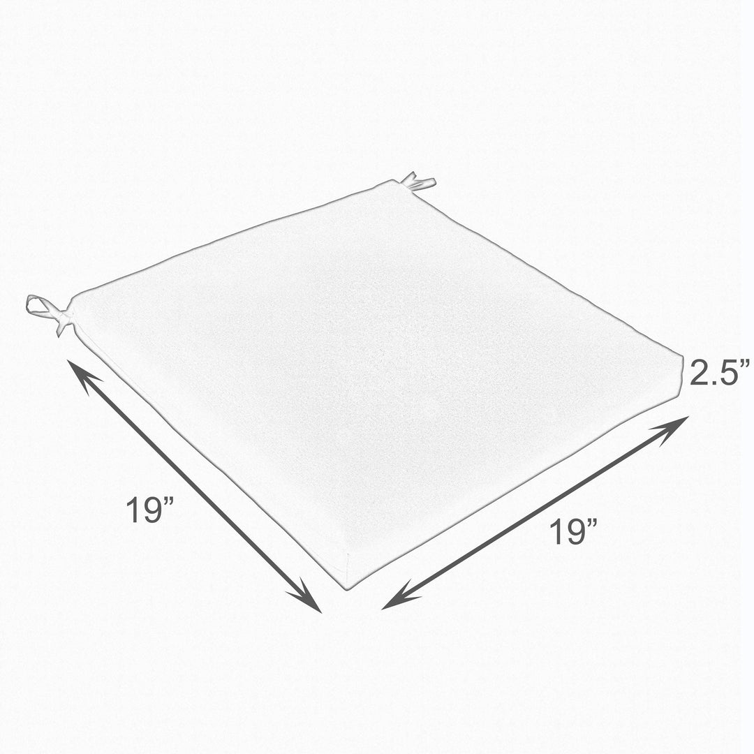Sunbrella Mist Chair Cushion (Set of 2) - Comes in 2 Colors /2 Sizes - Made in the U.S.A