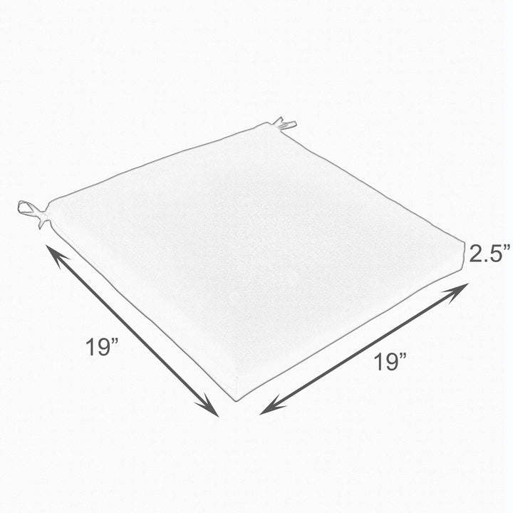 Sunbrella Mist Chair Cushion (Set of 2) - Comes in 2 Colors /2 Sizes - Made in the U.S.A