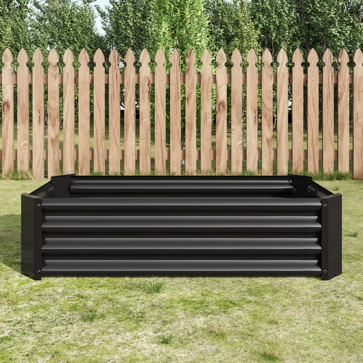 2-Piece Metal Raised Garden Bed Set