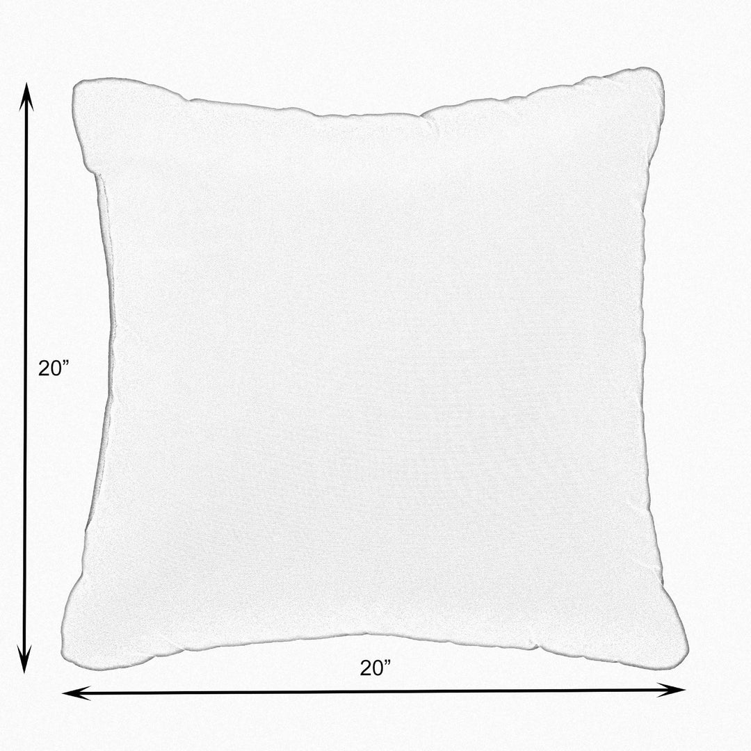 Sunbrella Cabana Square Corded Pillow (Set of 2) - Comes in 5 Sizes- Made in the U.S.A