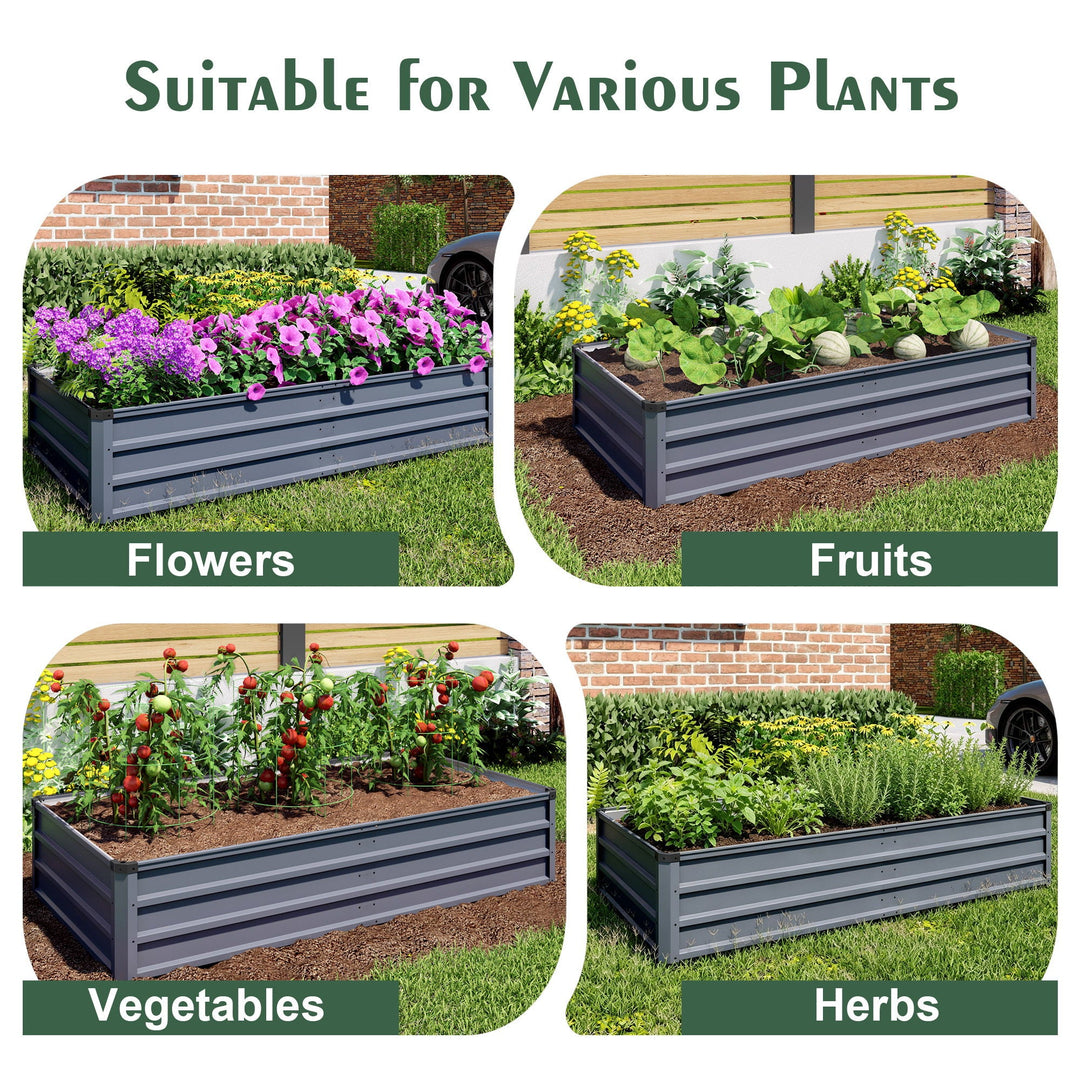 Large Raised Bed Garden For Outdoor Gardening Comes in 2 Different Heights