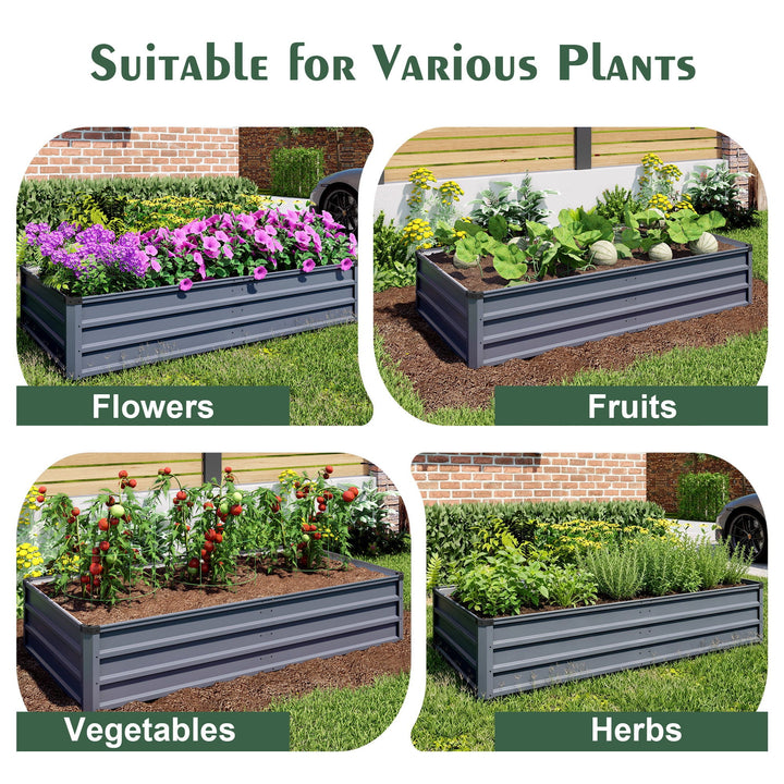 Large Raised Bed Garden For Outdoor Gardening Comes in 2 Different Heights