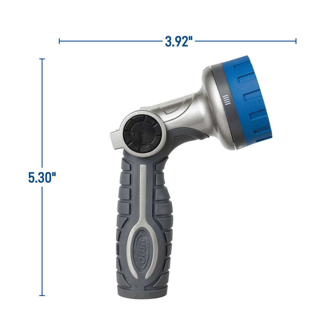 Heavy Duty 6-Pattern Zinc Thumb Control Nozzle 26480