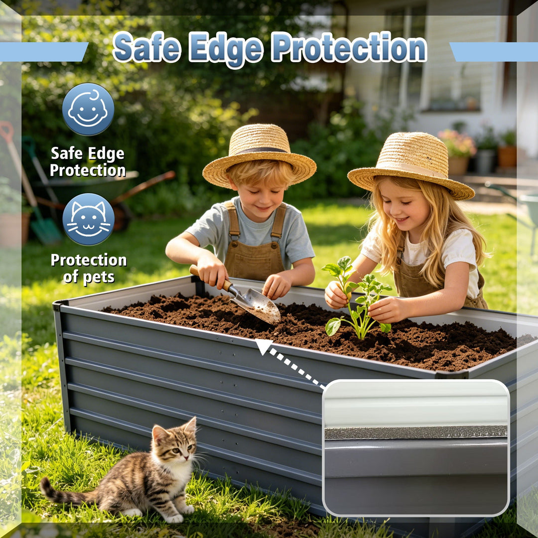 Large Raised Bed Garden For Outdoor Gardening Comes in 2 Different Heights