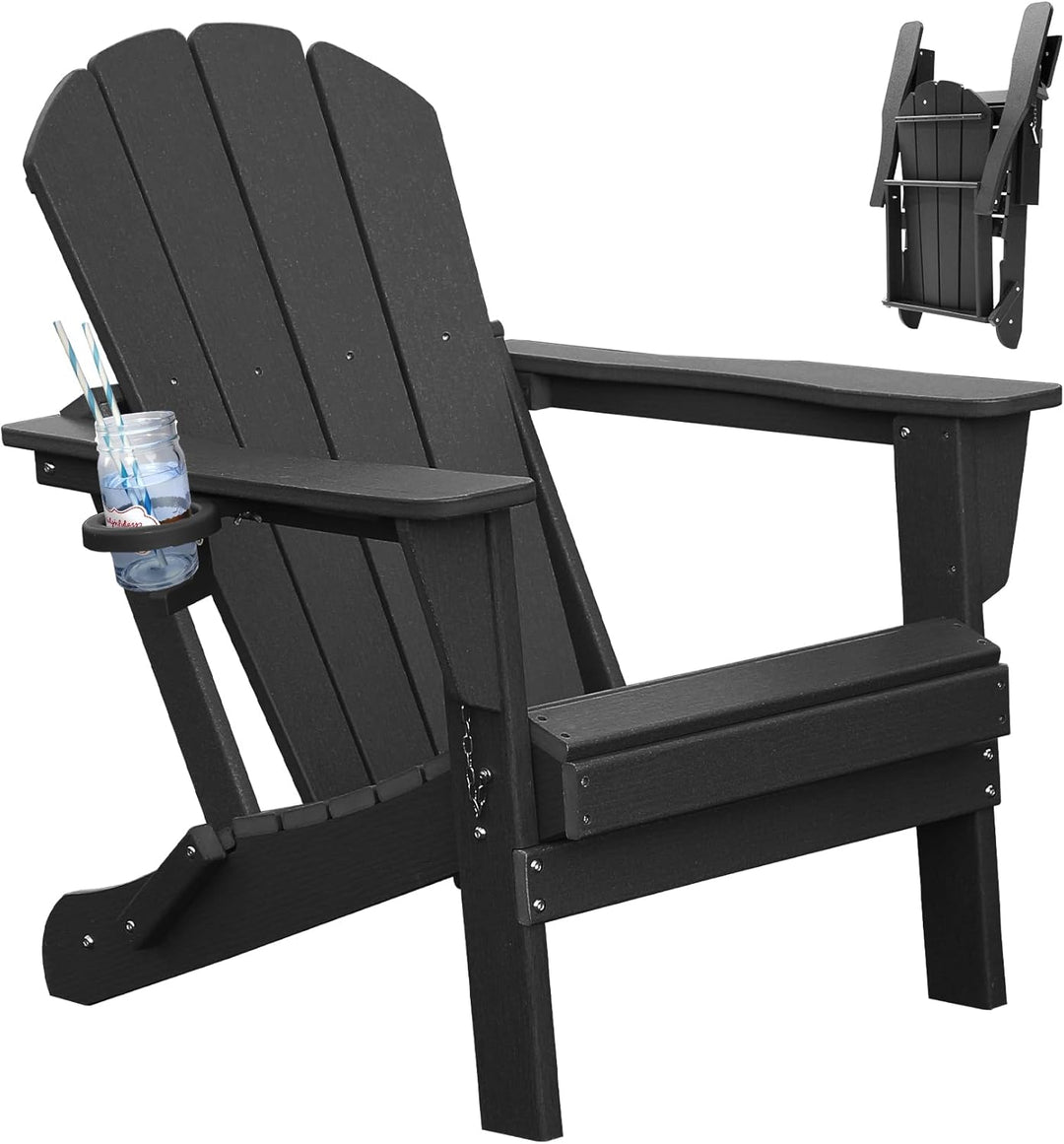 Adirondack Chair, HDPE Adirondack Chair, Folding Adirondack Chairs,Outdoor Chairs with Cup
