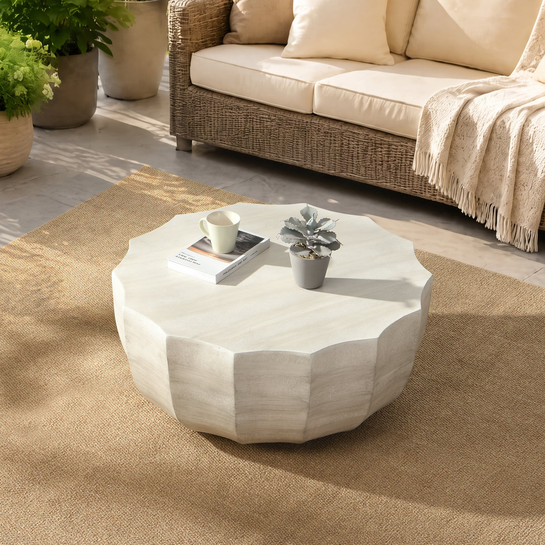 Modern Indoor and Outdoor Waterproof Coffee Table - 2 Great Colors!