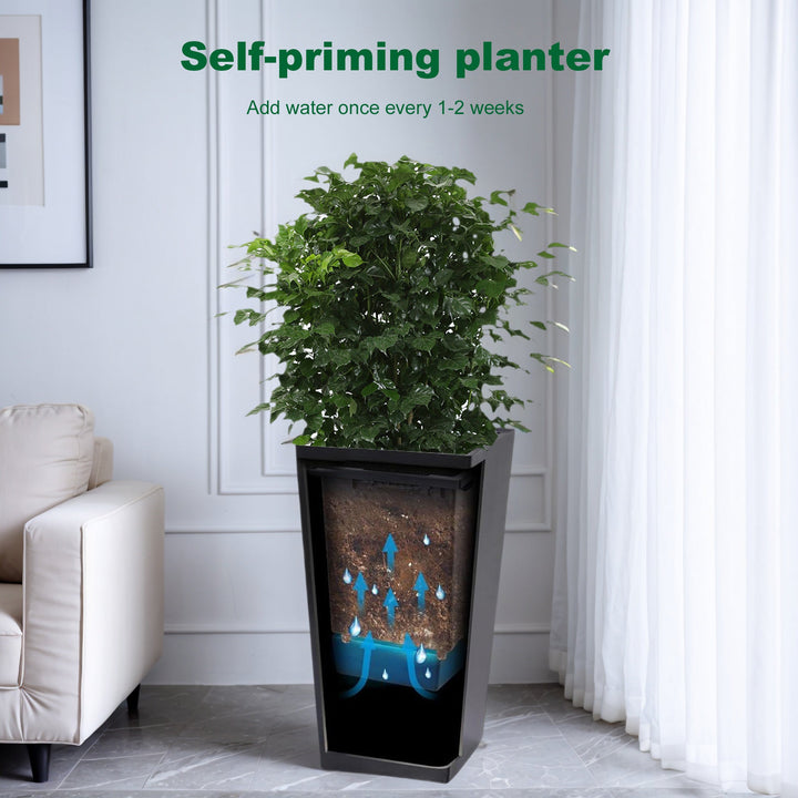 22" Tall Planter Set of 2, Outdoor &amp; Indoor
