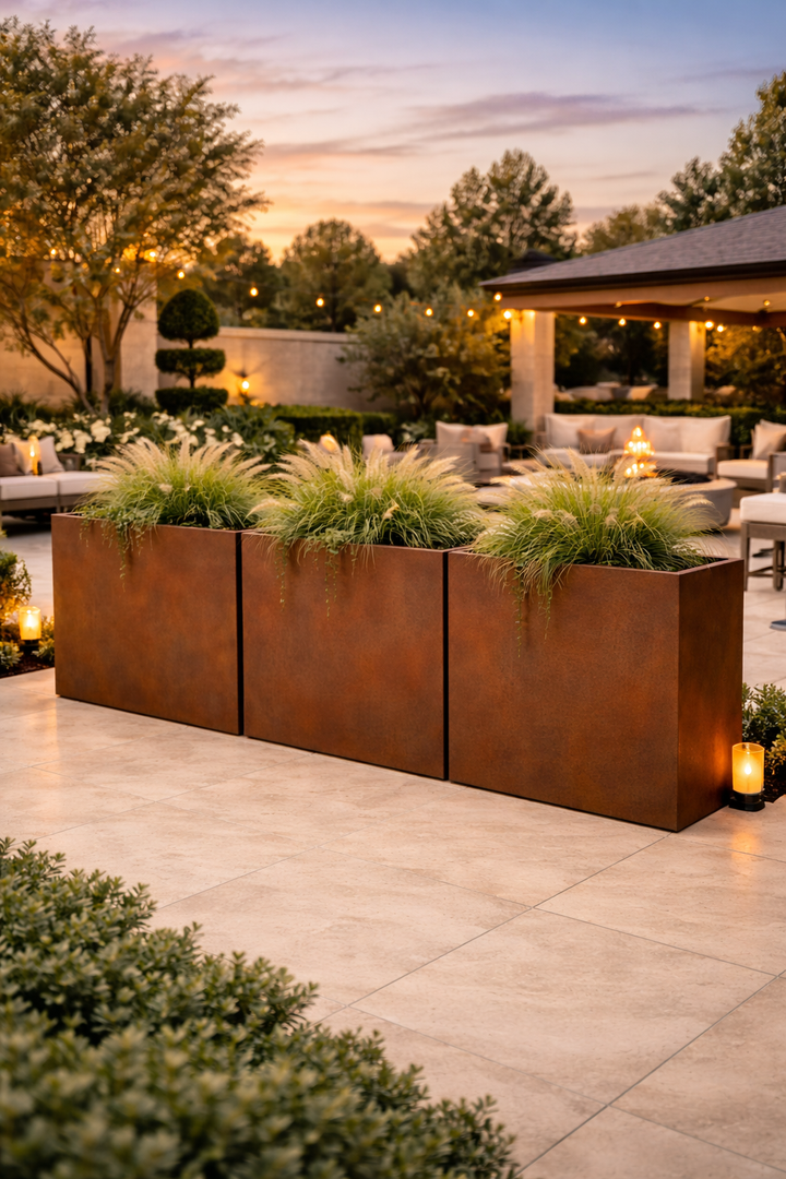 Corten Steel Edge Planters - FREE SHIPPING!