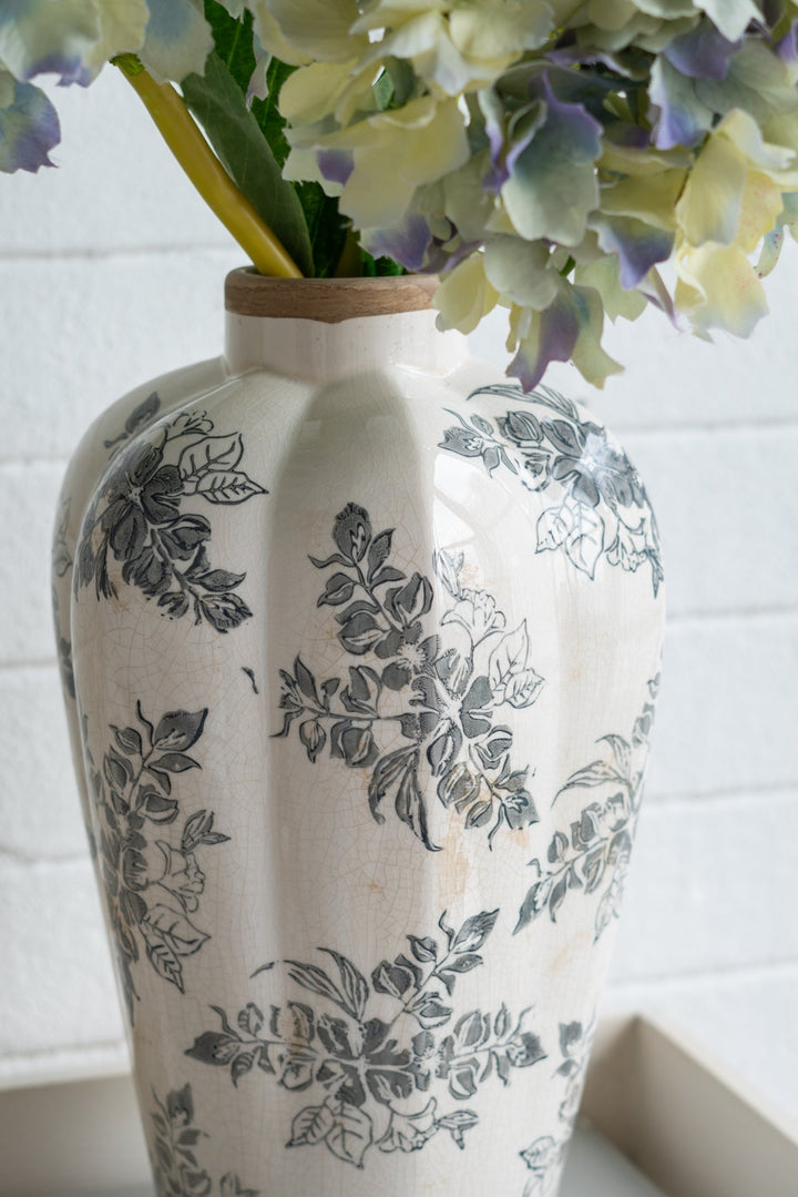 Vintage Inspired Ceramic Accent Vase