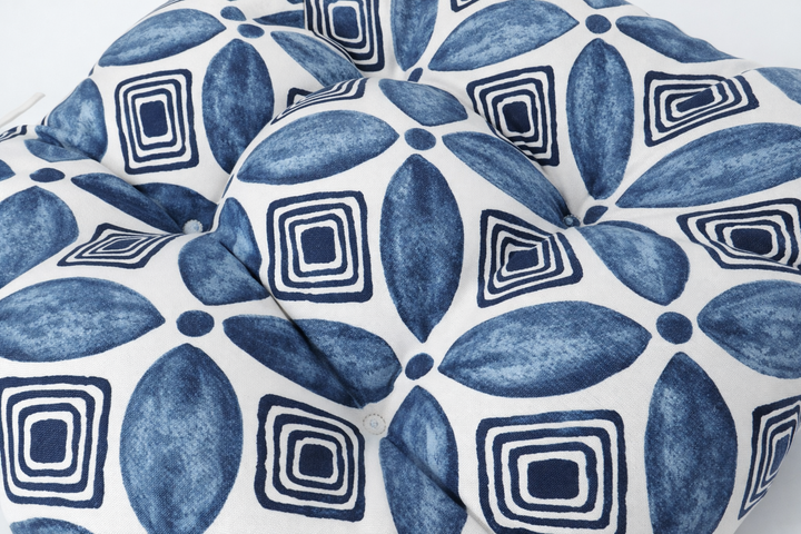 Outdoor Chair Cushions Set of 2 - Waterproof Tufted Seat Pads