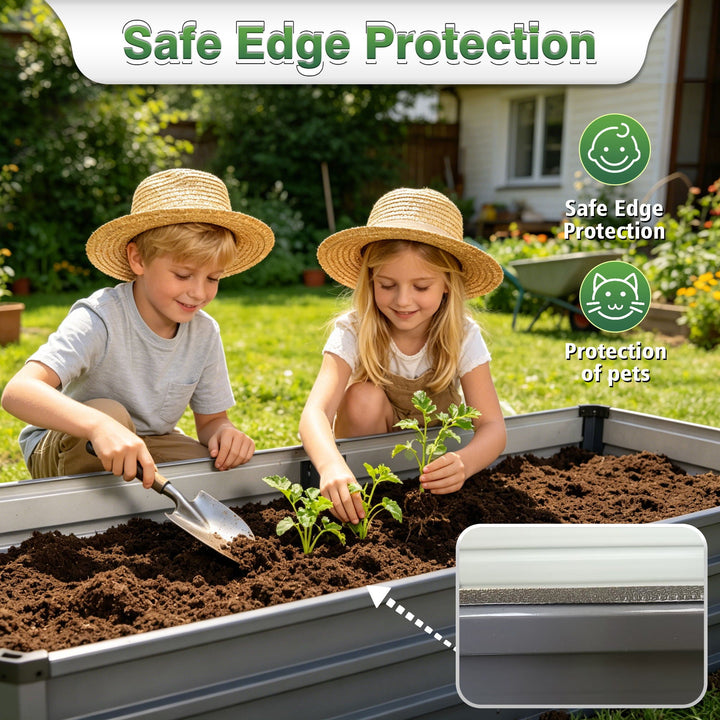 Large Raised Bed Garden For Outdoor Gardening Comes in 2 Different Heights