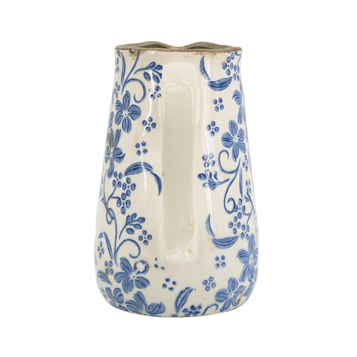 Ceramic Pitcher Vase with Handle