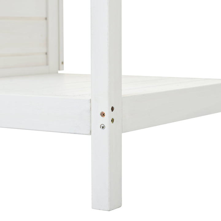 Topmax 66" Large Outdoor Farmhouse Wooden Potting Bench Table