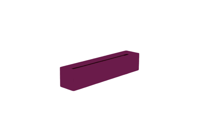Salon Rectangle Fiberglass Planter- 36" L x 8" W x 8" H