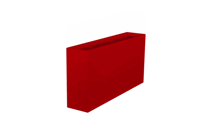 Jay Scotts Milano Long Rectangle Fiberglass Planter 24" L x 10" W x 24" H