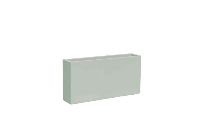 Jay Scotts Milano Long Rectangle Fiberglass Planter 24" L x 10" W x 24" H