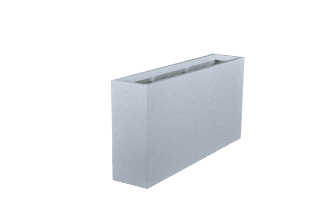 Jay Scotts Milano Long Rectangle Fiberglass Planter 48" L x 10" W x 24" H