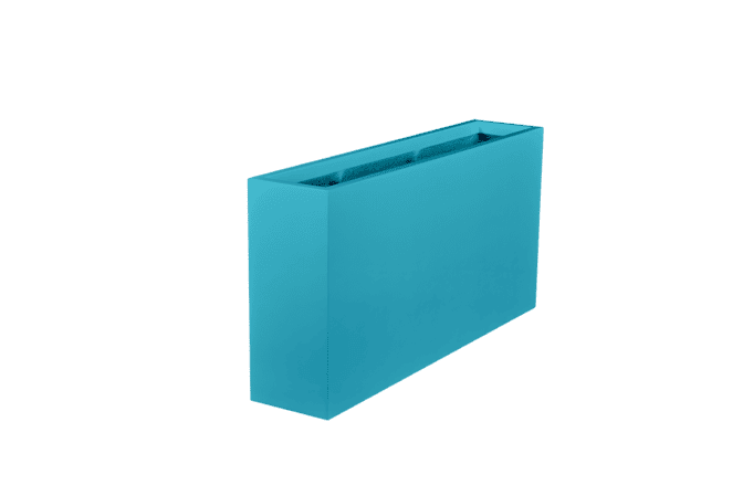 Jay Scotts Milano Long Rectangle Fiberglass Planter 24" L x 10" W x 24" H