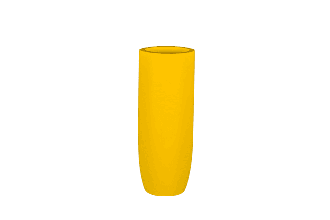 Jay Scotts Saint Tropez Tall Round Fiberglass Planter 12" Dia x 32" Tall