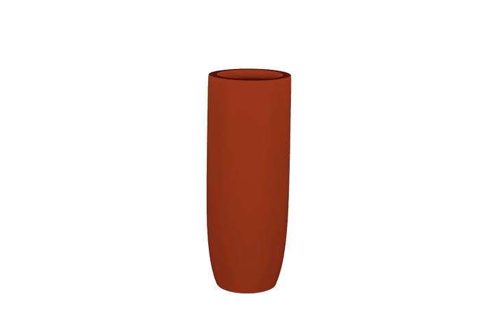 Jay Scotts Saint Tropez Tall Round Fiberglass Planter 12" Dia x 32" Tall