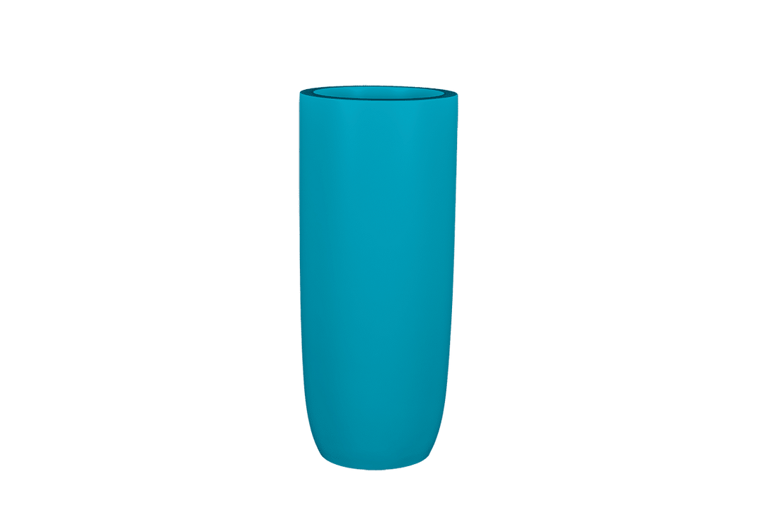 Jay Scotts Saint Tropez Tall Round Fiberglass Planter 20" Dia x 43" Tall
