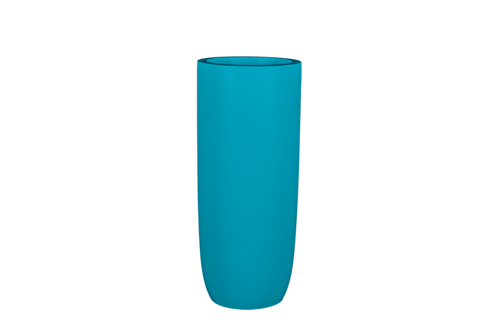 Jay Scotts Saint Tropez Tall Round Fiberglass Planter 20" Dia x 43" Tall