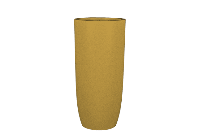 Jay Scotts Saint Tropez Tall Round Fiberglass Planter 12" Dia x 32" Tall