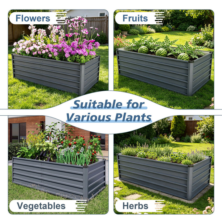 Large Raised Bed Garden For Outdoor Gardening Comes in 2 Different Heights