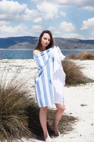Turkish 100% Cotton Mediterranean Pestemal Beach Towels