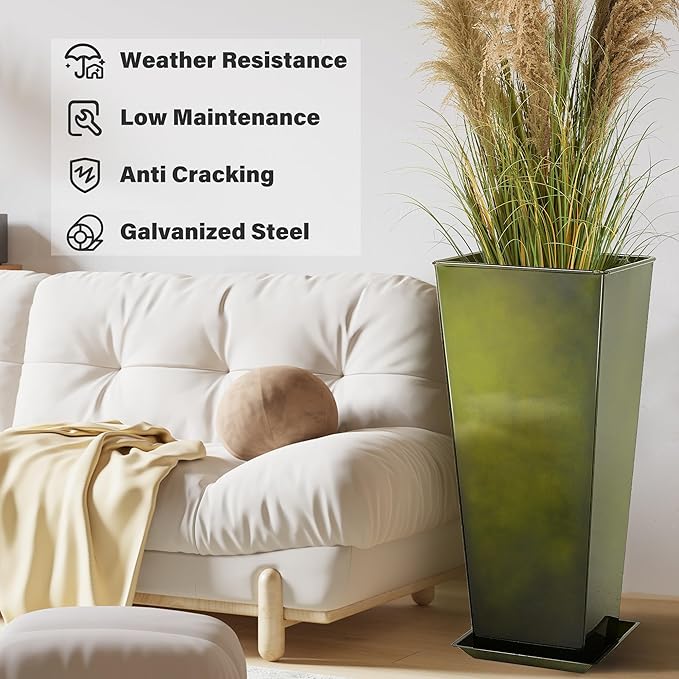 KOL Galvanized Steel Planter 25&