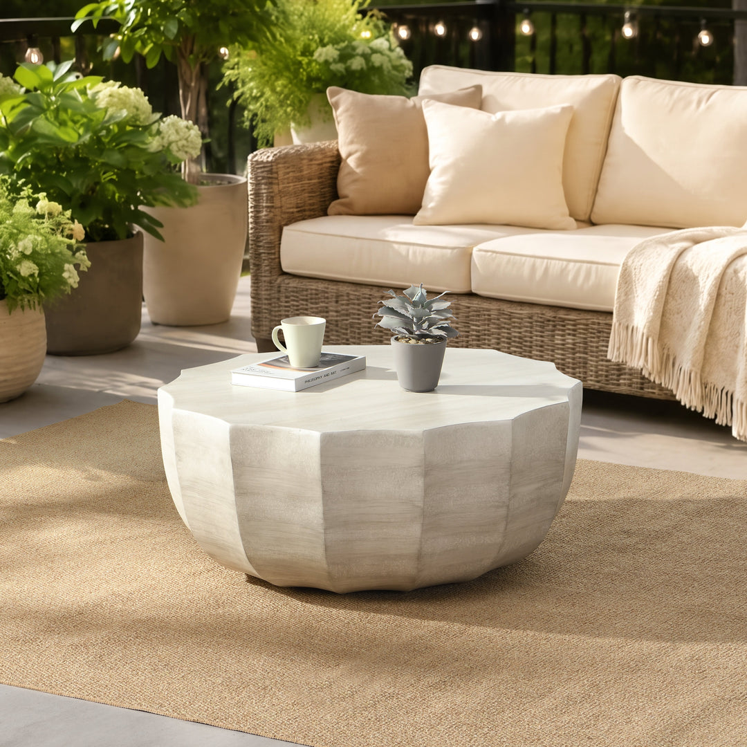 Modern Indoor and Outdoor Waterproof Coffee Table - 2 Great Colors!