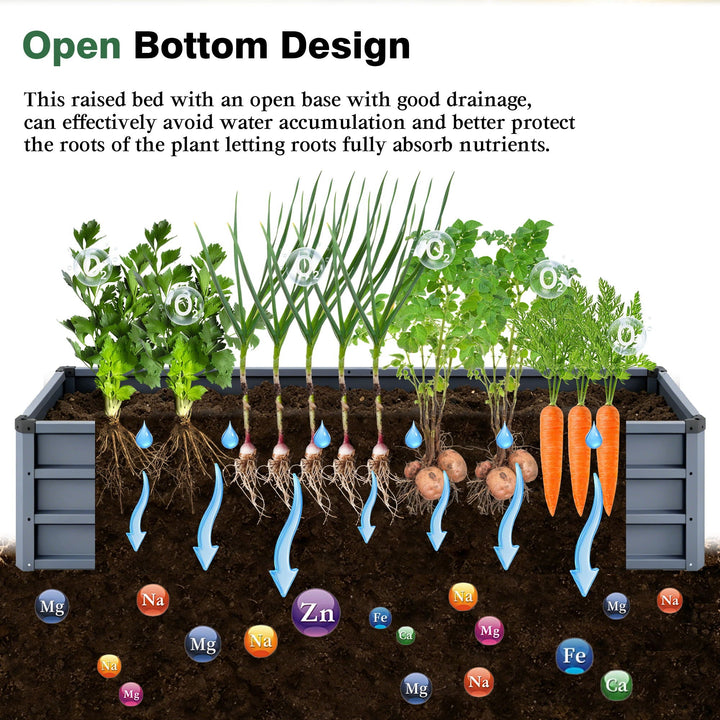 Large Raised Bed Garden For Outdoor Gardening Comes in 2 Different Heights