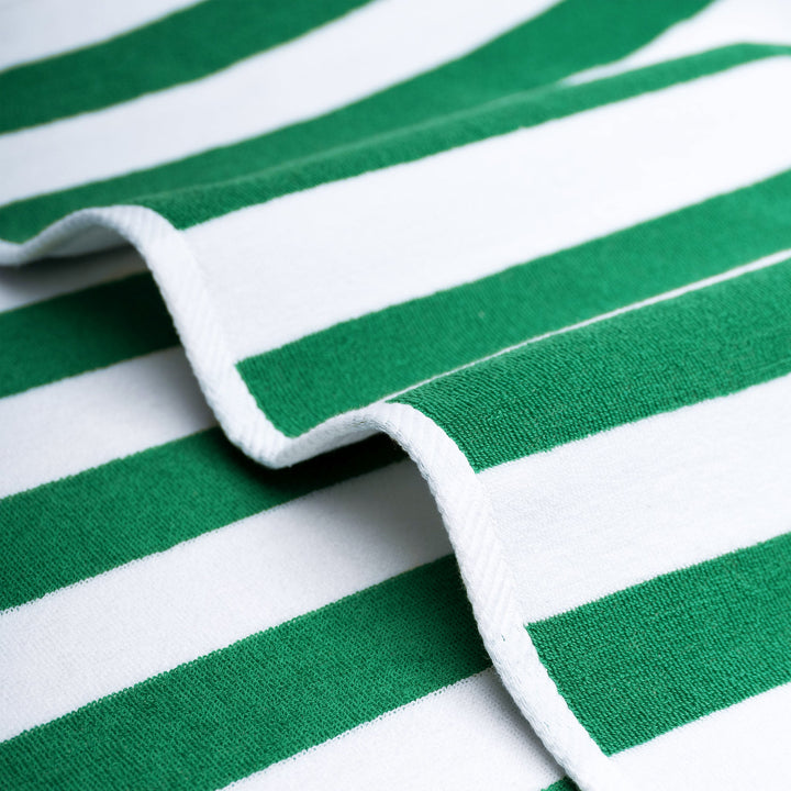 American Soft Linen, Premium Cotton 4 Pack Beach Towels, 30" x 60" Cabana Striped Pool Towels