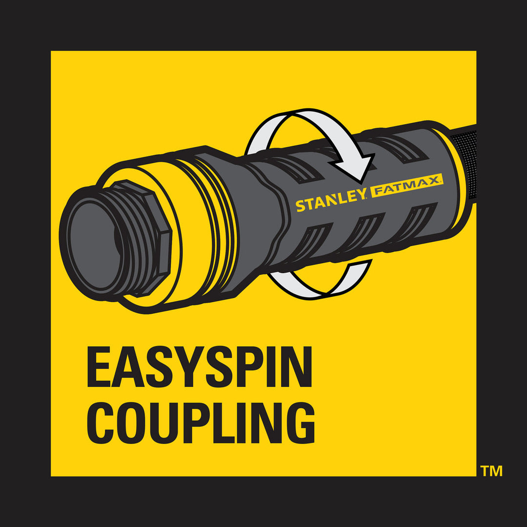 Stanley 100 ft x 5/8" Fabric Hose w/Swivel Coupling BDS90131
