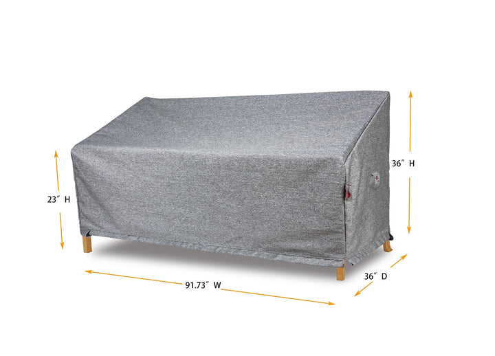 Shield Outdoor Sofa Cover Large - 91.73"Wx36"Dx23"/36"H Platinum