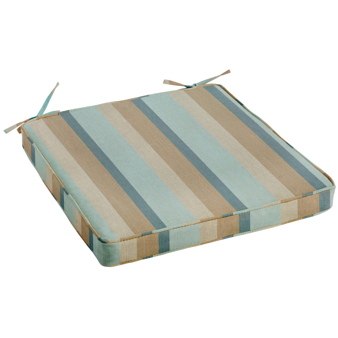 Sunbrella Mist Chair Cushion - Comes in 3 Sizes/2 Colors - Made in the U.S.A.
