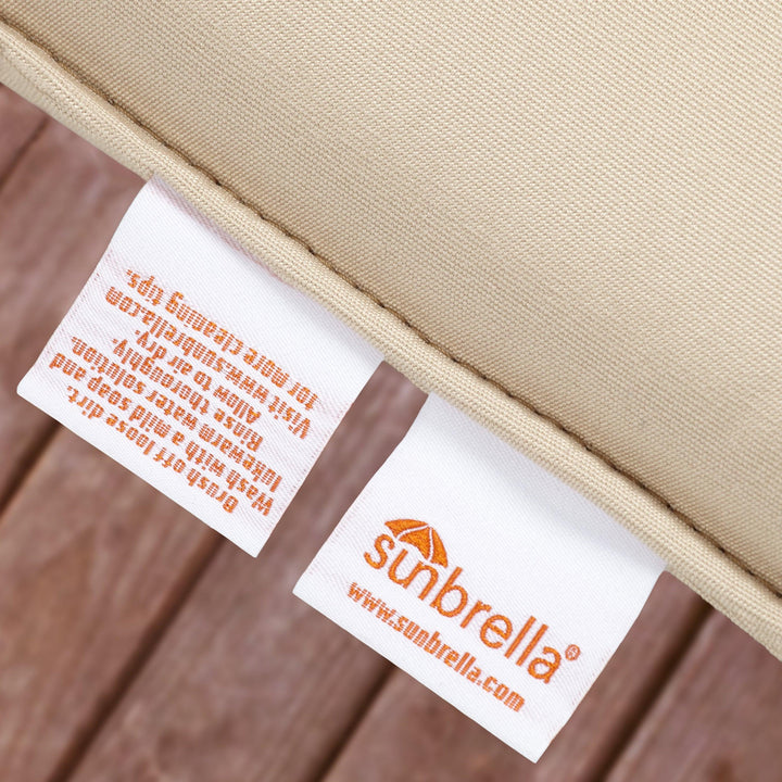 Sunbrella Square Corded Pillow (Set of 2) - Comes in 5 Sizes - 10 Great Colors