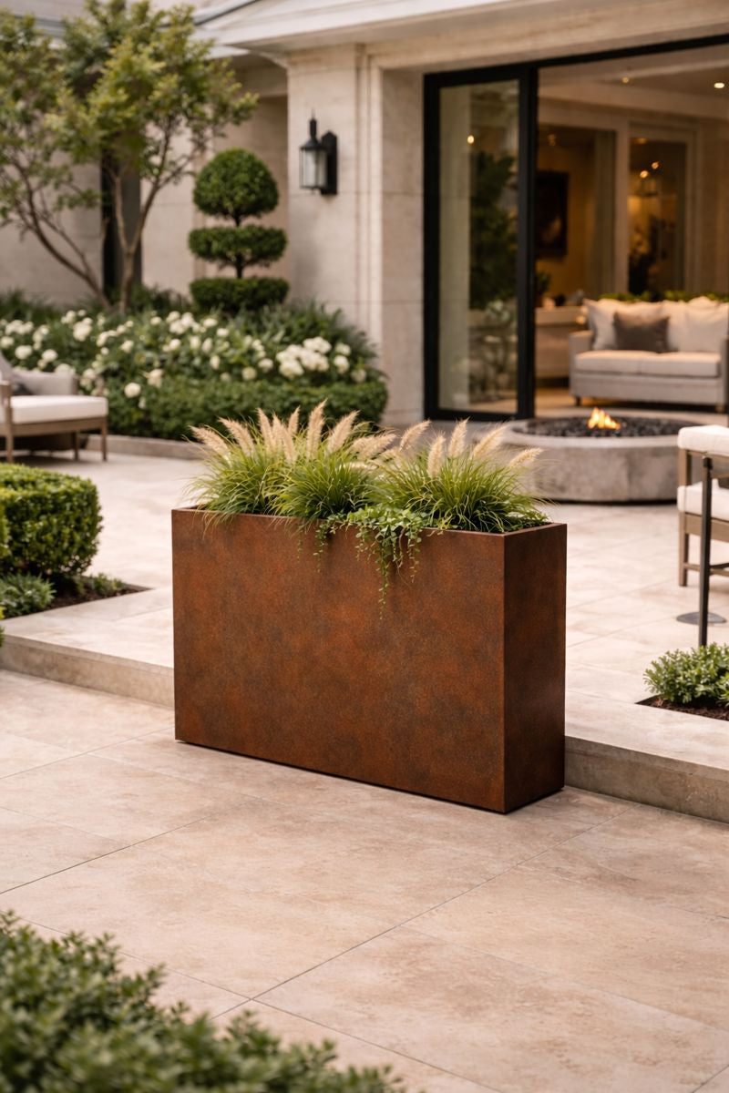 Corten Steel Edge Planters - FREE SHIPPING!