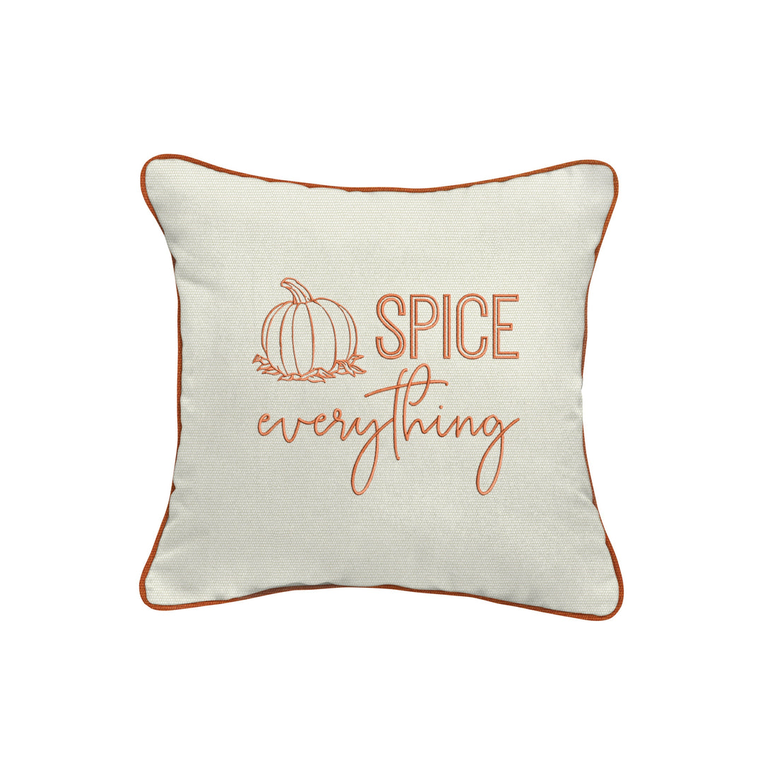 Sunbrella Fall &amp; Halloween Embroidered Outdoor Pillow - Made in the U.S.A