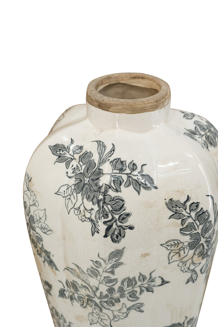 Vintage Inspired Ceramic Accent Vase