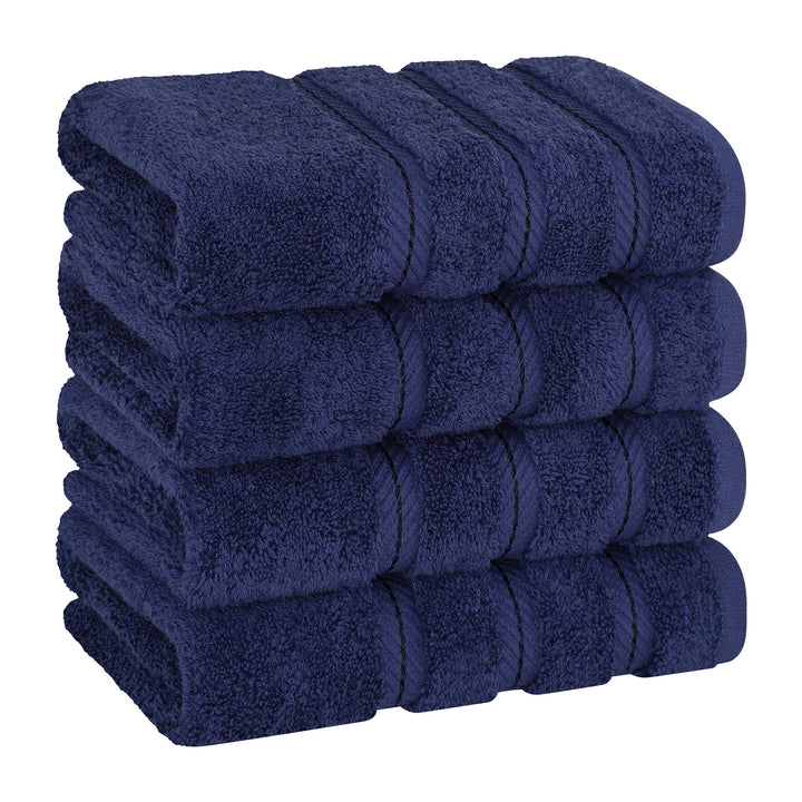 American Soft Linen 100%  Cotton Turkish Towels, 4 Pack Hand Towel Set, Super Soft, Absorbent, Quick Dry Premium Towels